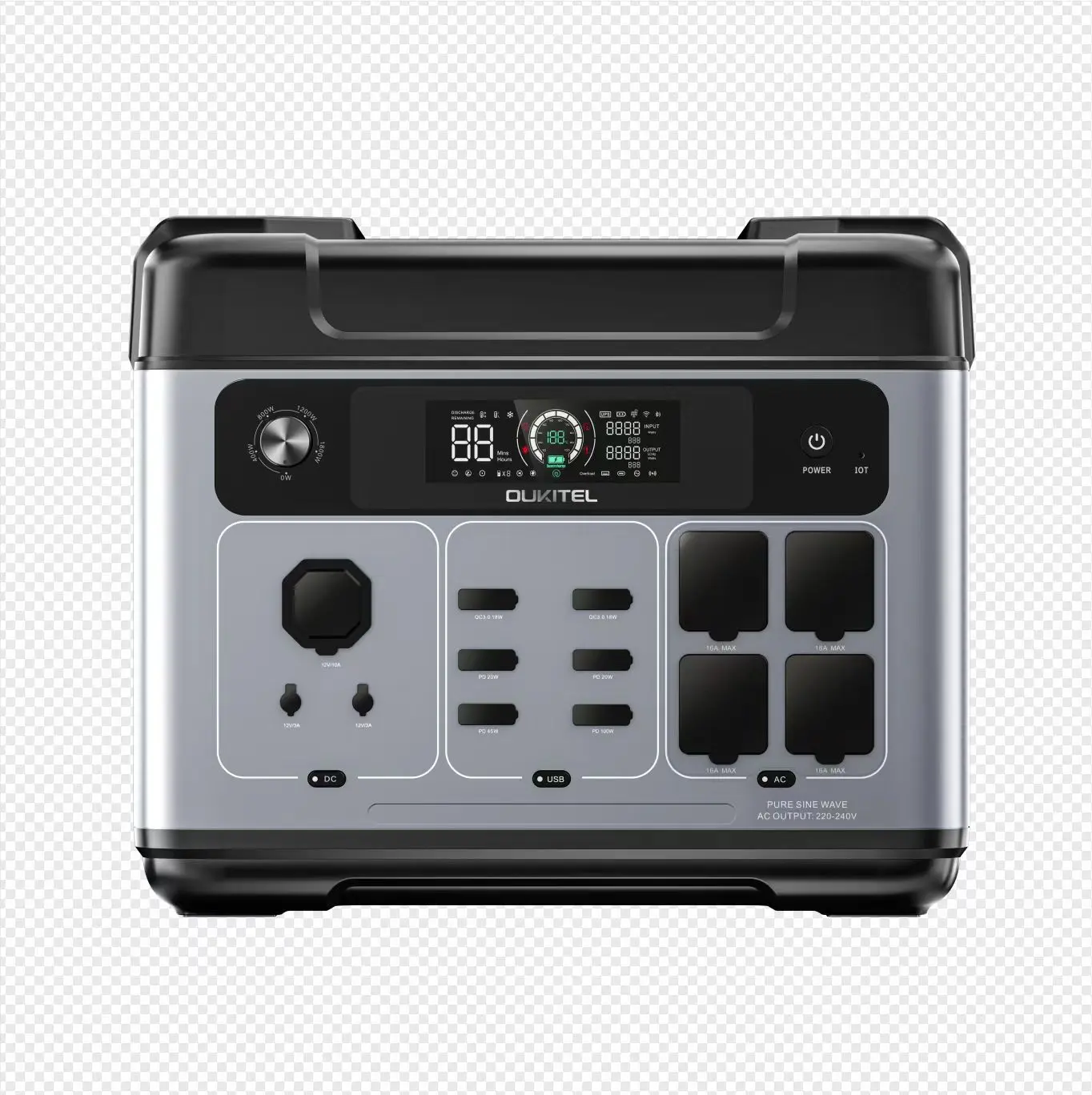 Oukitel P2001 Plus ポータブル電源 2048Wh 2400W パワーステーション 