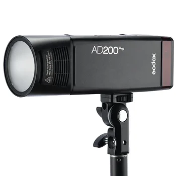 DF Wholesale Godox AD200 Dual Head Pocket Flash 200W High Speed TLL Portable Studio Camera Flash with 5600K-200K Color Temp