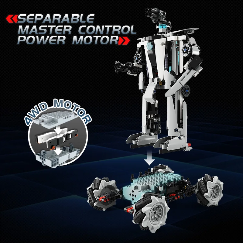 586 Pcs  Rc Toys Building Block Sets Dual Control StemToy Robots Program Robotic Switch Mobile Phone Control App Toy for Boys