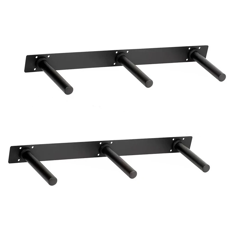 Vertical Horizontal Wall Mount Weightlifting Bumper Plate Storage Rack