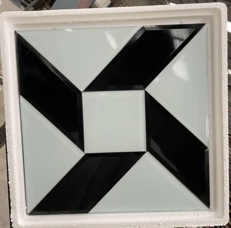 Irregular Shiny 3d Glass Mosaic Tile for Wall Kitchen Background Mosaic Tile