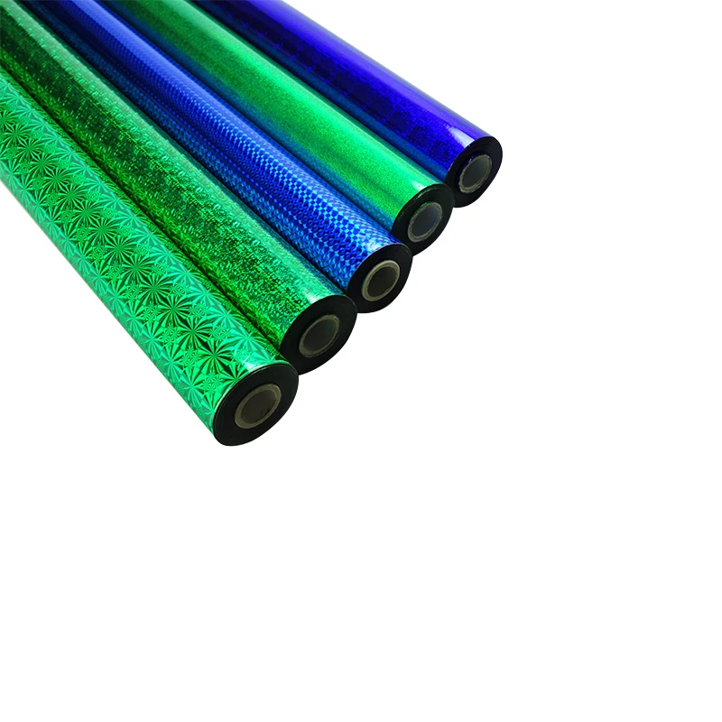 Laser Foil Hot Stamping Foil Premire Quality Color Holographics Good Graphic High Gloss Laser Effect Paper and Plastic 300 Rolls