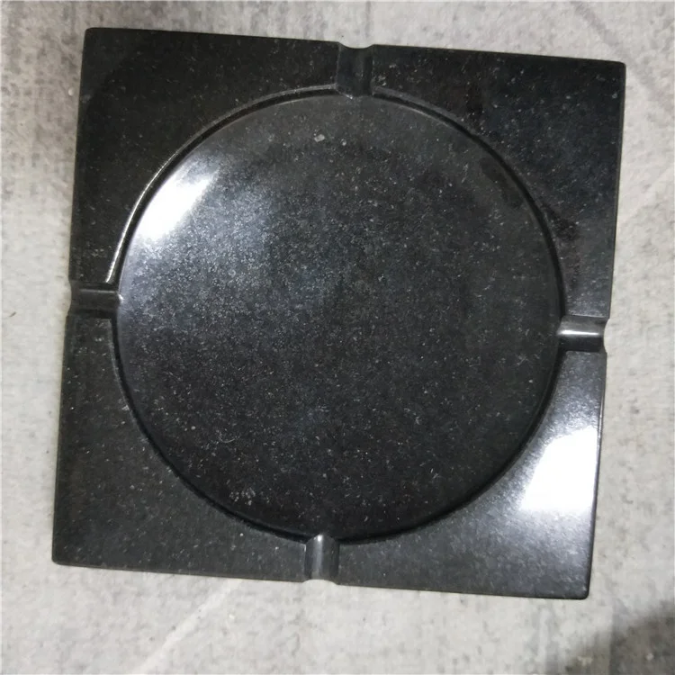 product natural black marble tray marble ashtray-2