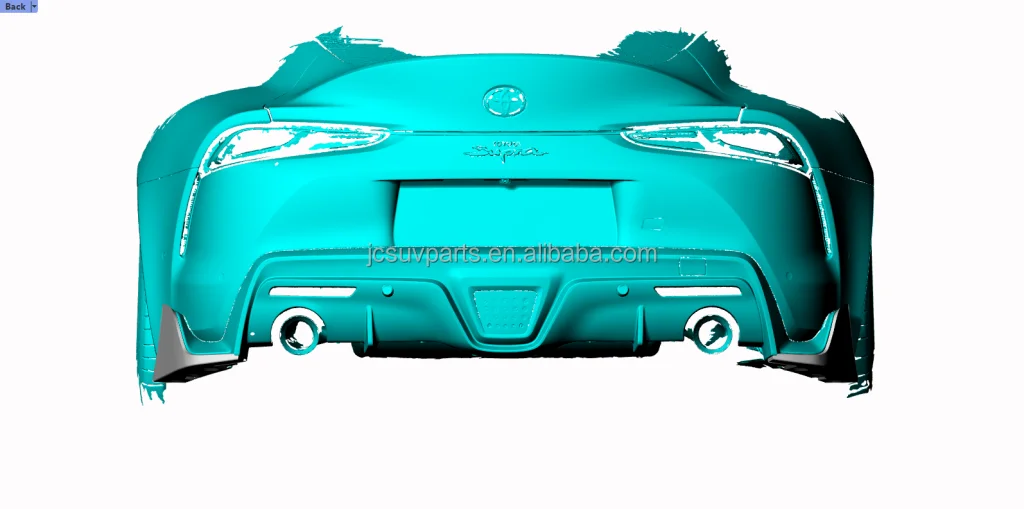 Carbon Fiber Rear Bumper Splitter Flaps Wing Aprons for Toyota Supra ...