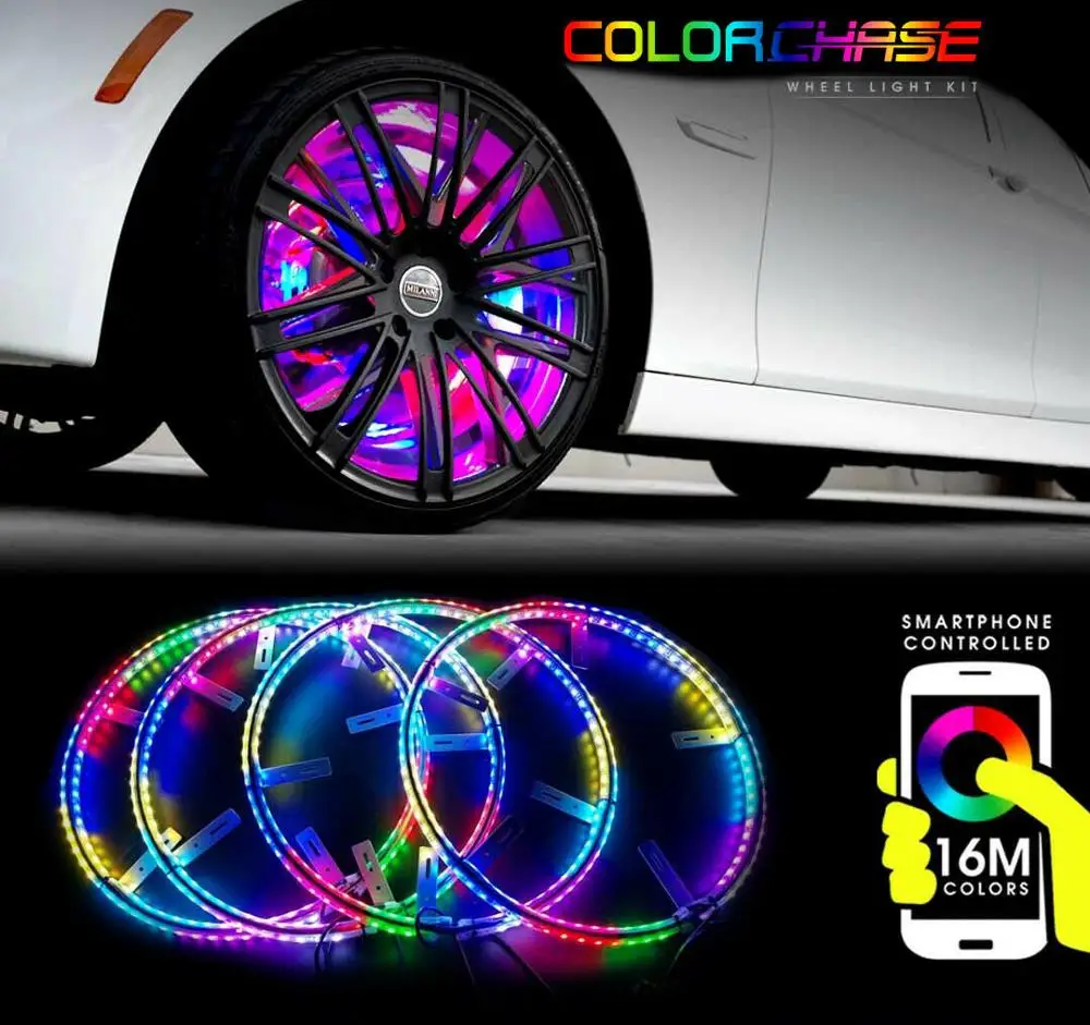 4Pcs 5mm LED Lumières de voiture RC, phares LED accessoires pour véhicule modèle RC voiture(3# Colors Light