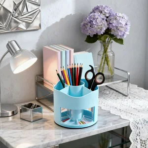 Jade Toned Multi Functional Pen Holder  Keeps Desk Neat, Fits Pens/Highlighters & Small Gadgets