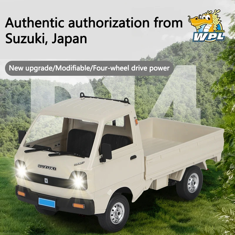 WPL D14 1/10 4WD RC軽トラック ドリフトカー LEDライト付き模型おもちゃ