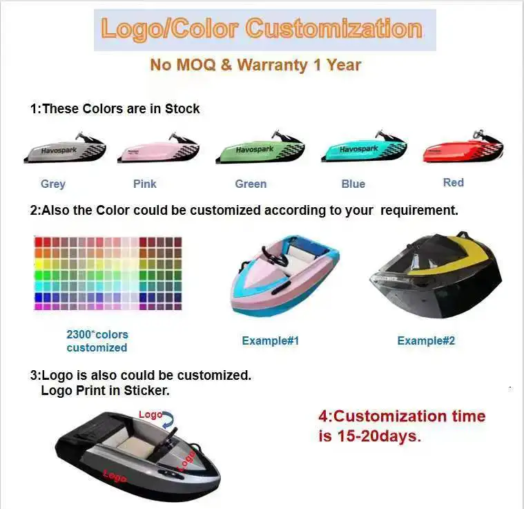 Customizable High Quality Fast Speed Mini Jet Boat New Design Electric Boat Jet Ski