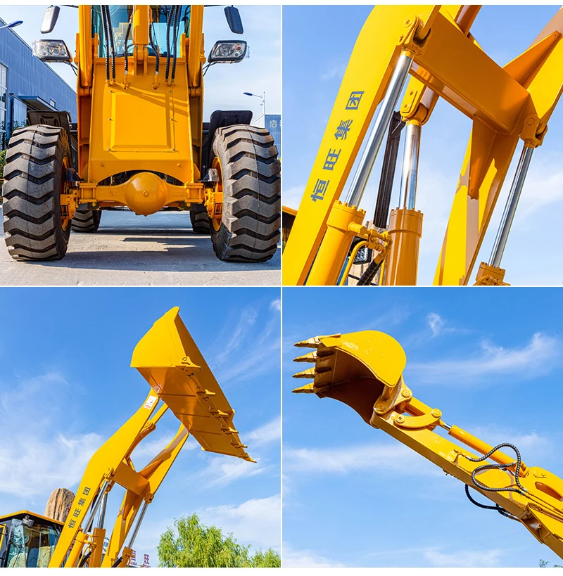 4x4 Small Tractor New Small Mini Backhoe Loader 4x4 Tractor