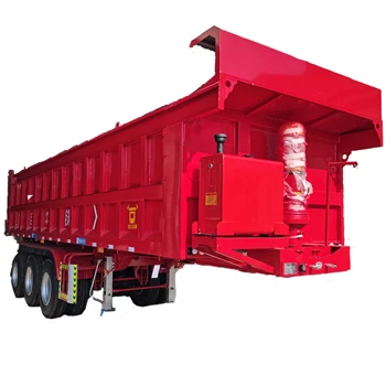 8.5 m 9.5 m 10.5 m 3 axle rear dump semi-trailer with electric tarpaulin