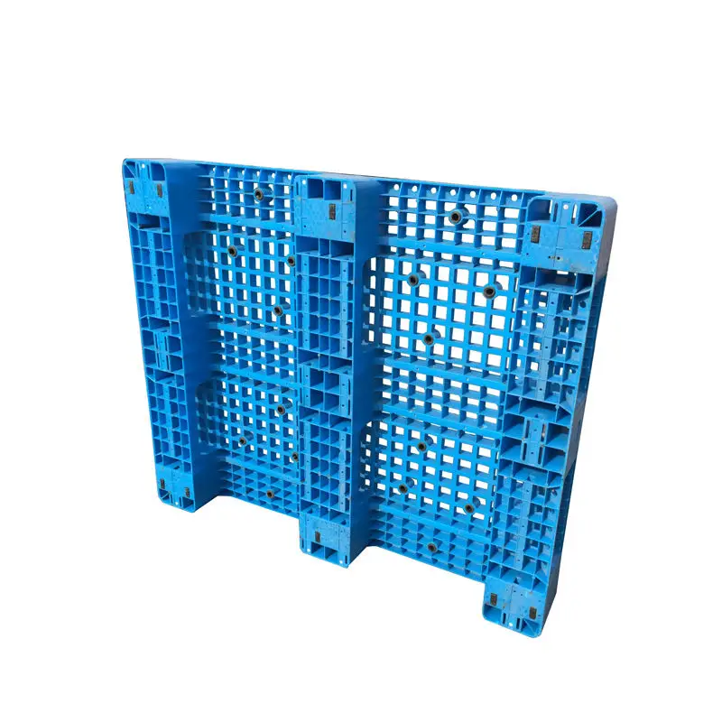 Industrial Heavy Duty Steel Reinforced Warehouse Storage Four Way Entry Durable HDPE Euro Plastic Pallets