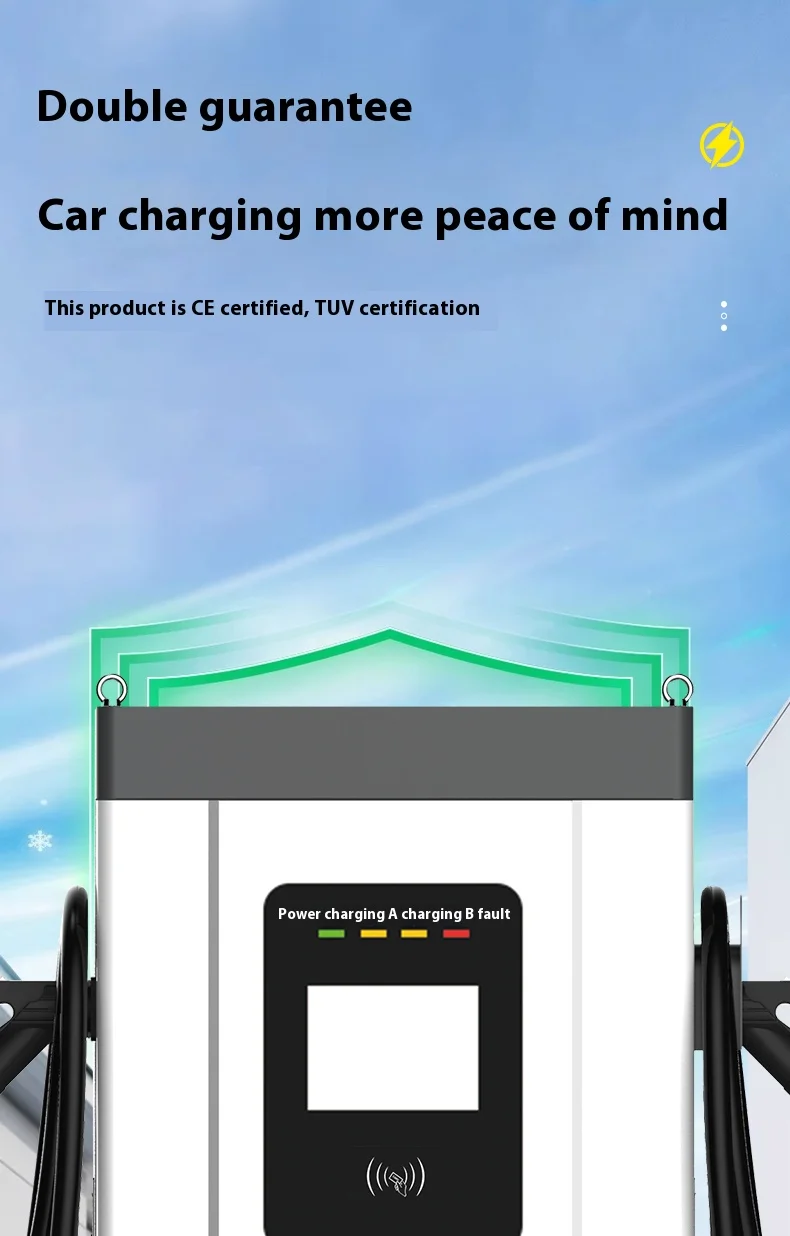 200kw 200 kw 180kw 120kw 150kw 100kw Commercial Dc Ev Fast Ev Charger 120-240kw Charging Station with Advertisement Display