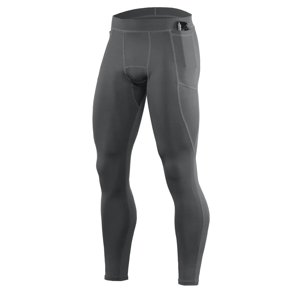 Zomersport Fiess-broek Heren hardloopsport Strakke elastische sneldrogende broek Basketbaltraining Outdoor Bottoming-broek311_voghion.com