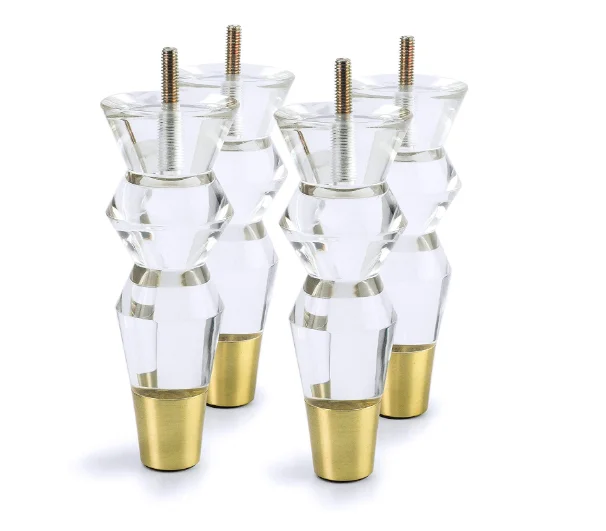 Ножки для дивана, Прозрачные ножки для мебели, акриловые ножки для скамьи, модные шкафы, кофейный столик, ножки для дивана