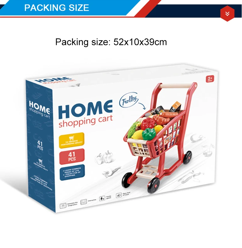 Caddie Supermarché Rose Chic 2000 Pour Enfant - Avec Siège Poupée, 61cm - Jeu D'imitation