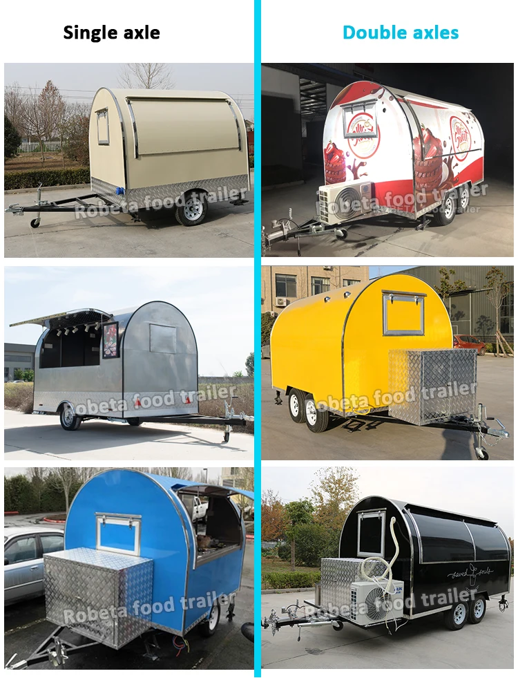 Hot Sale Mini Foodtruck Fried Chicken Fast Food Truck Crepe Trailer
