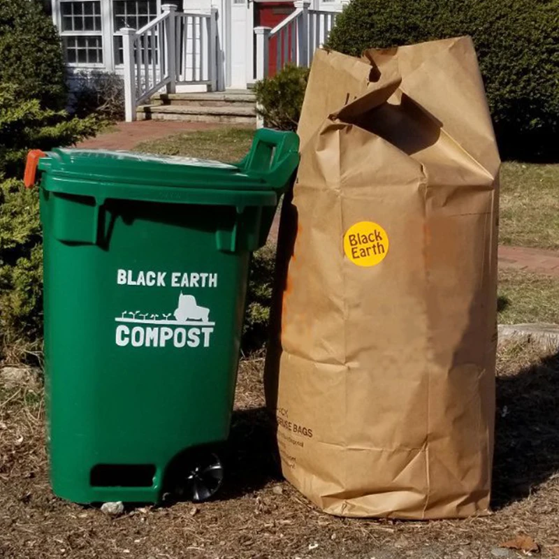 Custom Recyclable Leaf Lawn Paper Kraft Paper Bags For Gardening Waste,Leaves