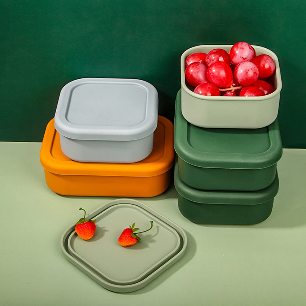 Modern Food Organizer Minimalist Square Mini Storage Box Children