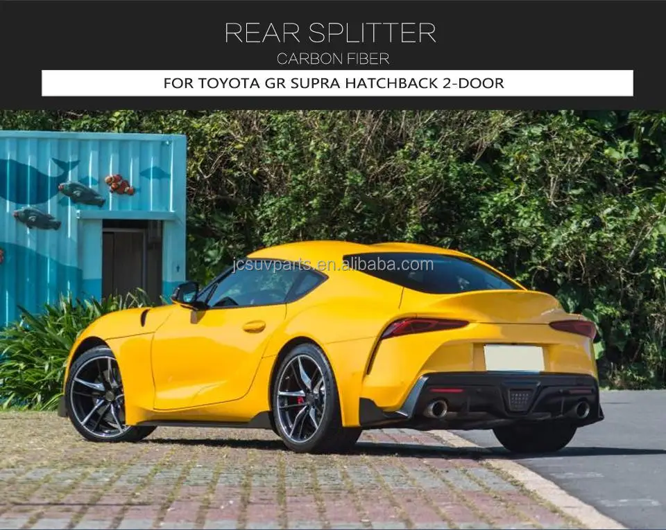 Carbon Fiber Rear Bumper Splitter Flaps Wing Aprons for Toyota Supra ...