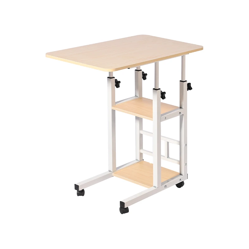 Library Lounge Boardroom Reading Table Small Computer Height Adjustable Manual Desk Stand Study Table for Home Office