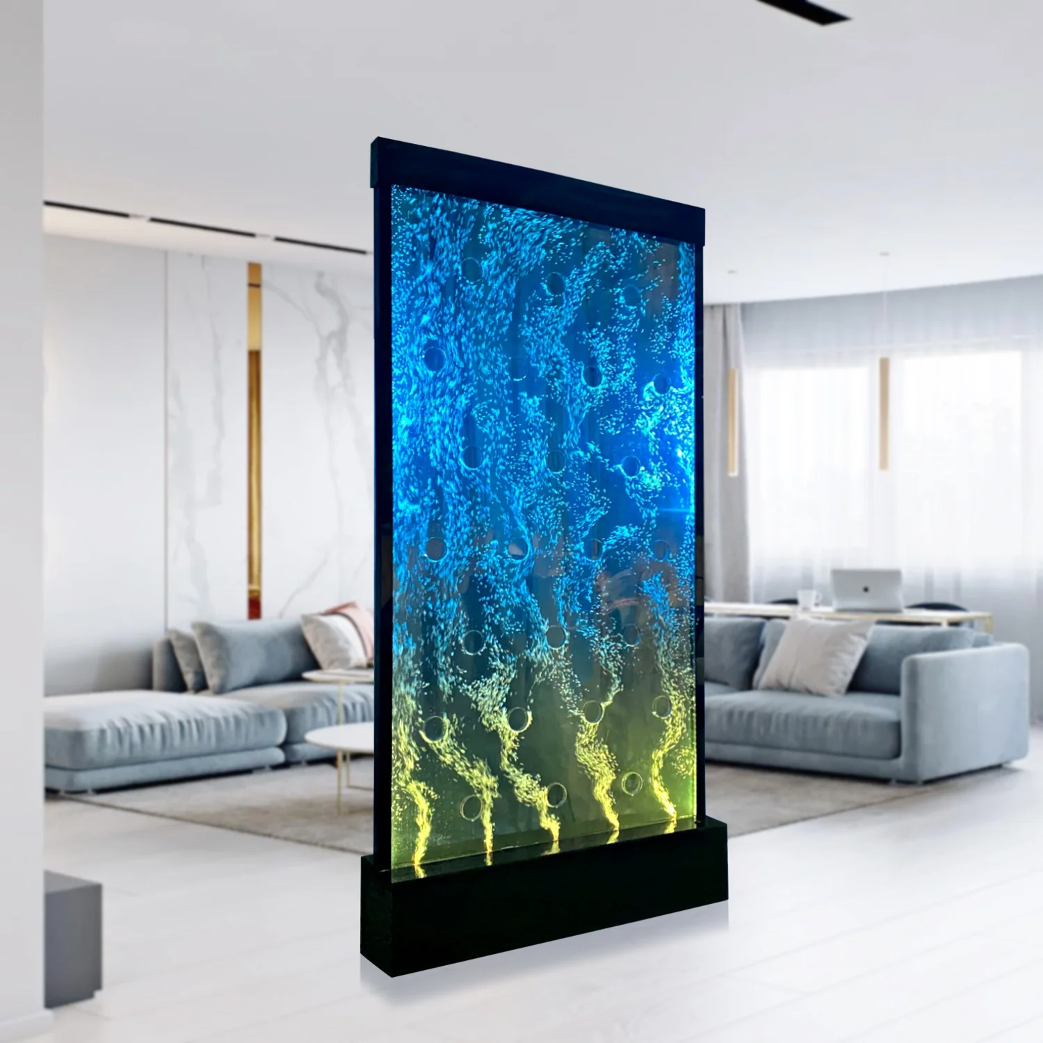 Сделанная на заказ светодиодная стена с водяными пузырями логотипами