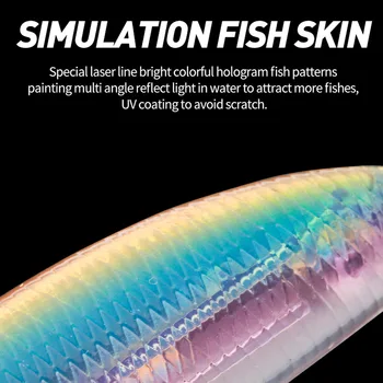 Cheery 8 Colors Still Water Fishing Walk the Dog Fishing Lure Floating Action Pencil Lure 125mm 17.5g Hard Lure for Bass Trout – Pencil – view 4