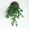 Tenture murale feuille de coucou à 6 têtes vert