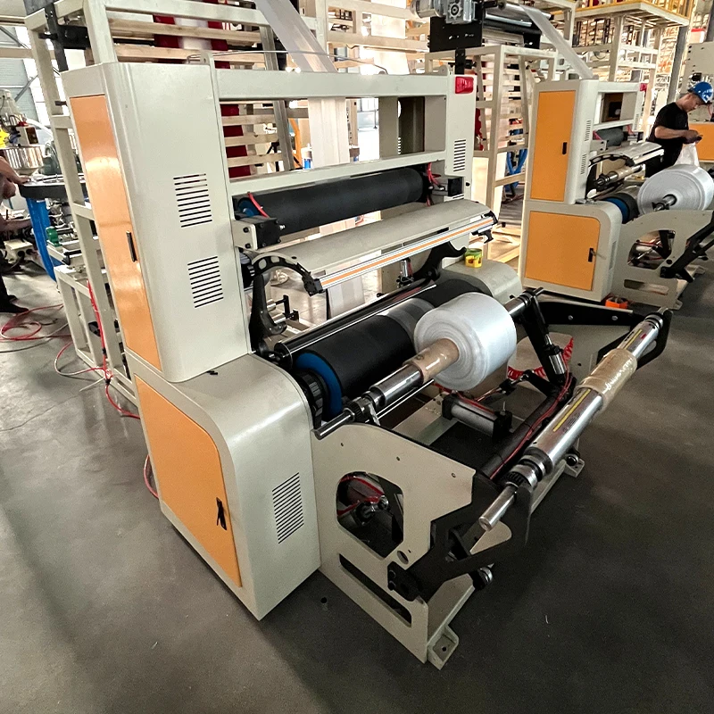 High Speed Film Blowing Machine with Printing Machine Hdpe/Ldpe  Bags Film Production Blow Film Machine