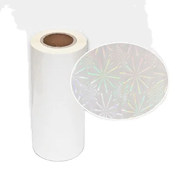 23mic  BOPP  holographic hot  lamination film roll