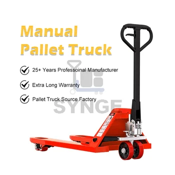 SYNGE High Quality 3 Ton 3000kg Manual Pallet Truck with Hydraulic Pump Elite Cast Forklift