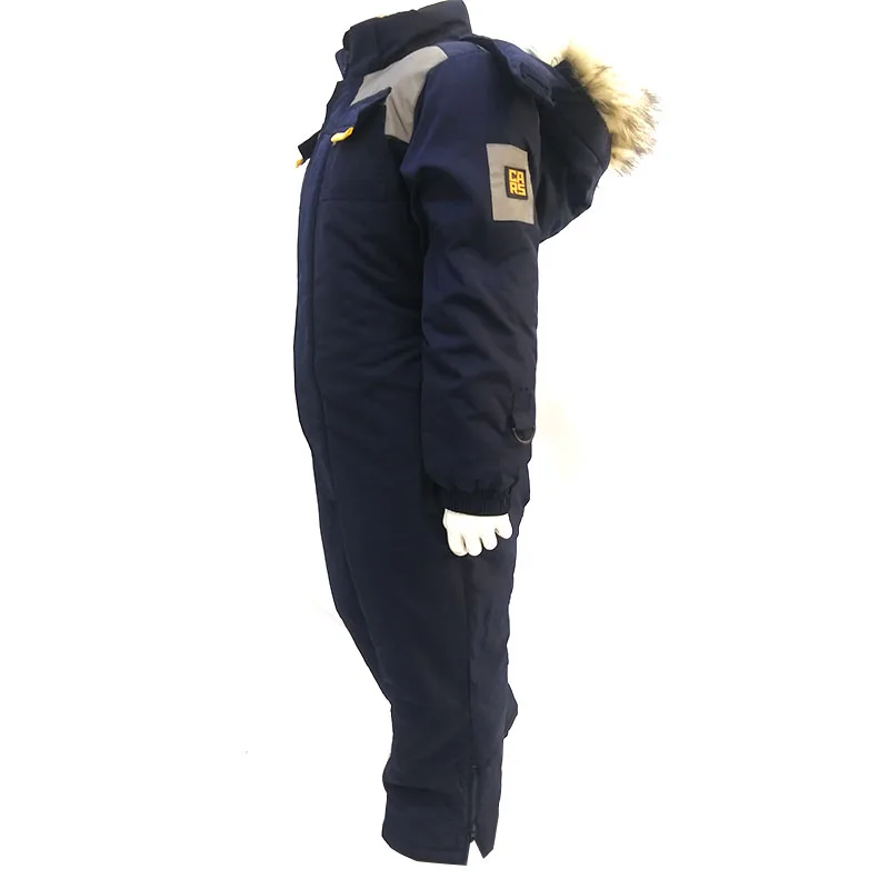 Высококачественный детский лыжный костюм, водонепроницаемый детский комбинезон для улицы, зимний плотный комбинезон для мальчиков, сохраняющий тепло, цельный детский костюм