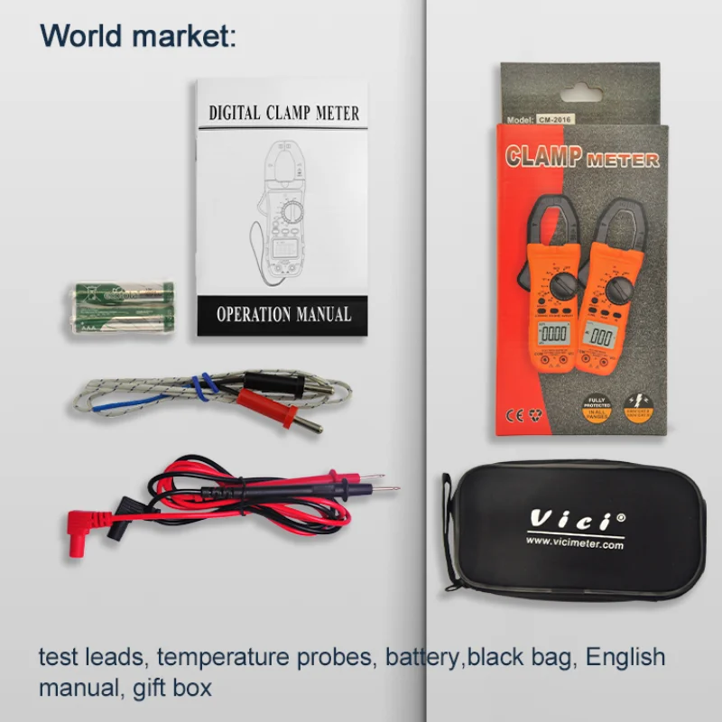 Цифровой измеритель-зажим vicmeter CM-2016 AC/DC 3