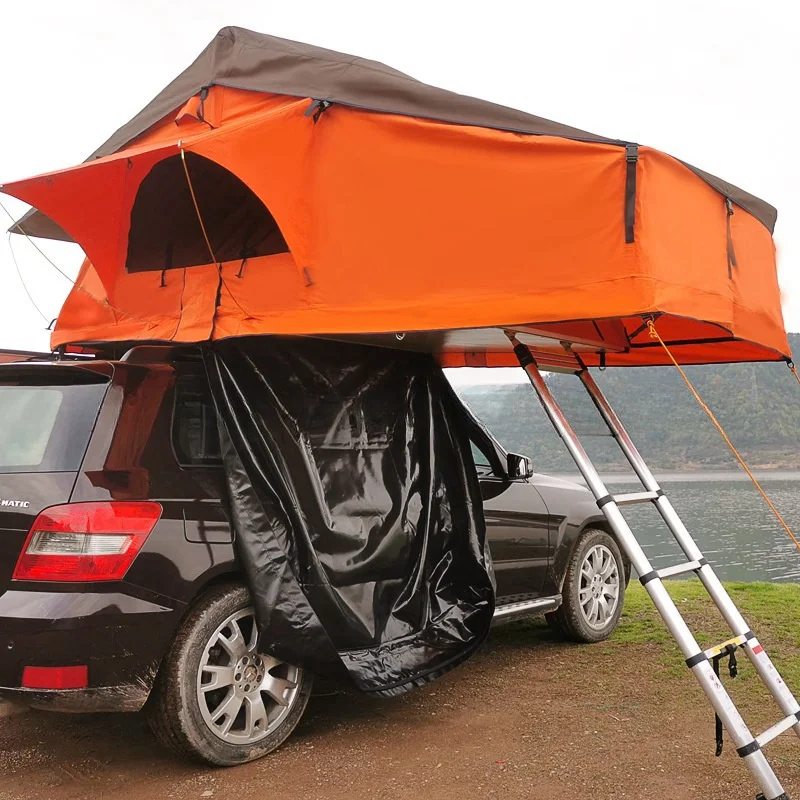 3-5 Person Waterproof >3000 mm Rooftop Tent with 420D Oxford Fabric for Camping Car