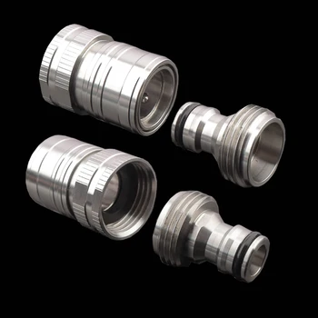 Stainless Steel High Pressure Fittings Brass Couplings for Water Coupler Garden Hose Metal Pipe Quick-release Connect Adaptors