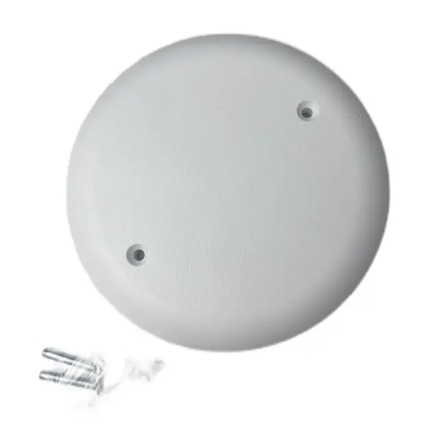 4'' Dia Electrical Plastic Ceiling Box Cover Round Blank White- ETL listed