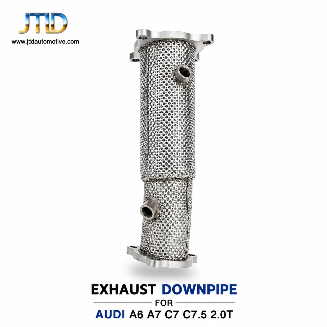 High Flow Stainless Steel Turbo Downpipe For Audi A6 A7 C7 C7.5 2.0 Tfsi 2012-2018 Performance