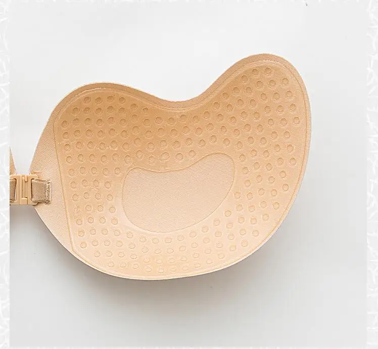 Mango Shape Invisible Silicone Bra Strapless Sexy Mature Push Up Nude Bra For Women