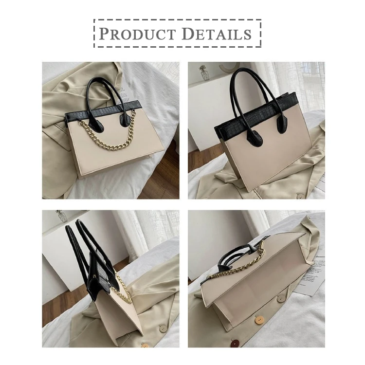 New Design Bolsas Women Fashion Handbags Croccodle Hand Bag Chains ...