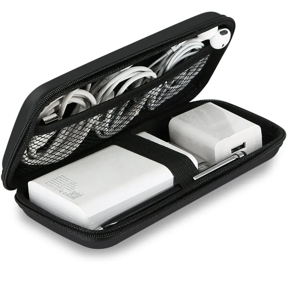 Carrying Shockproof Zipper Hard Shell Travel Powerbank EVA Case