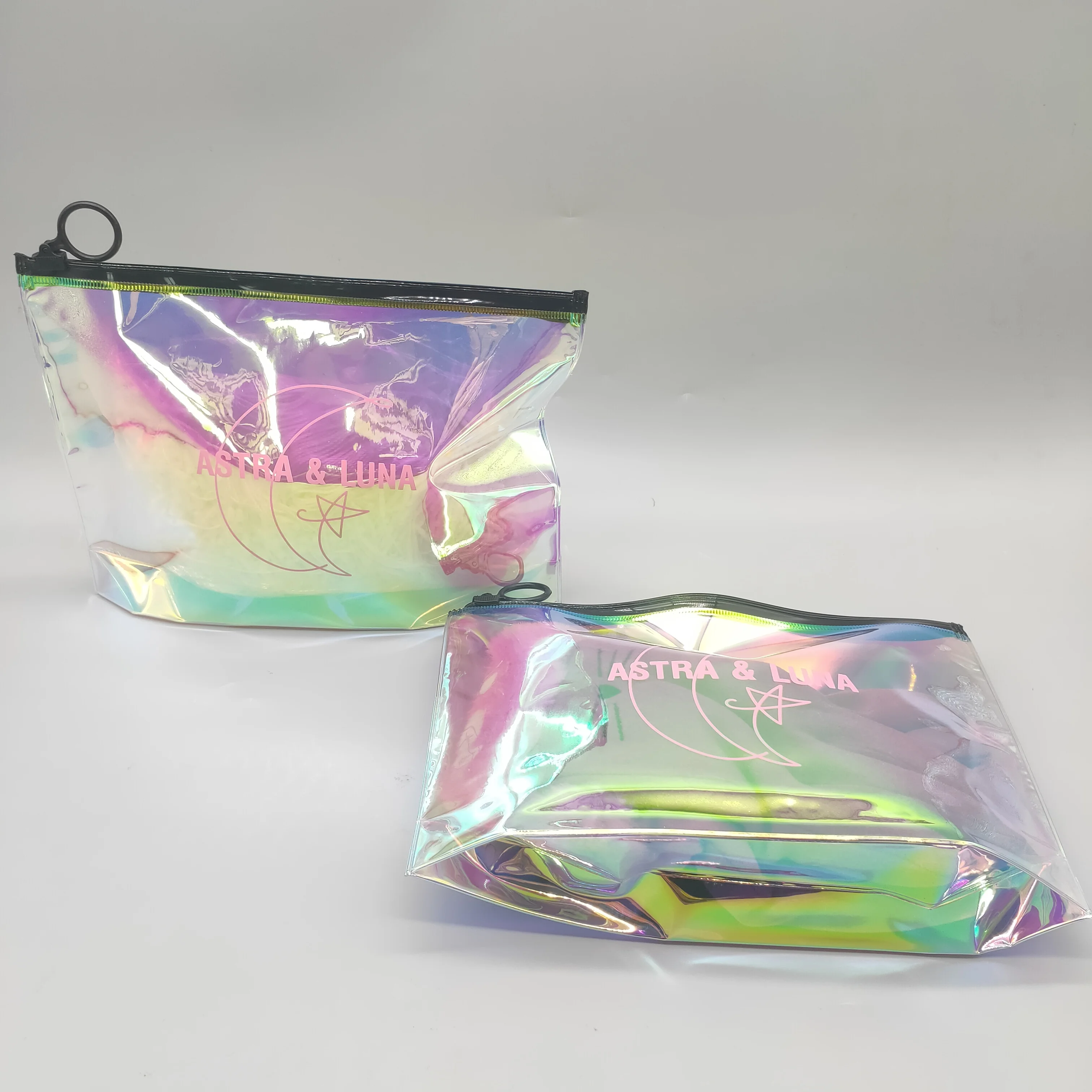 Iridescent Zip Lock Pouches Cosmetic Plastic Laser - Temu