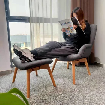 High Back Sitting Furniture Modern Leisure Recliner Sofa Chair Wingback Wing Back Accent Chair Fabric,fabric Modular 100pcs