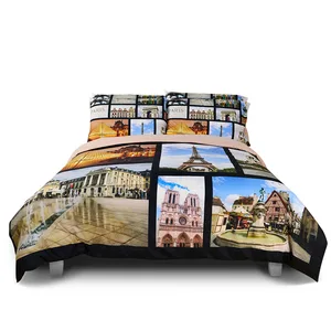 Cheap 3d Printing Polyester Bedsheet Twin Bedsheet Bed Pillow Covers Duvet Cover Set Sheets for Children Bed