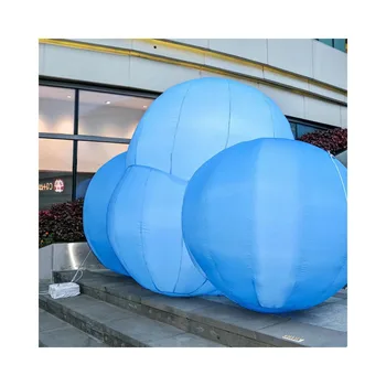 Led Lighting Advertising Inflatable Hanging Cloud For Event Stage Decoration Inflatable Cloud Model Balloon