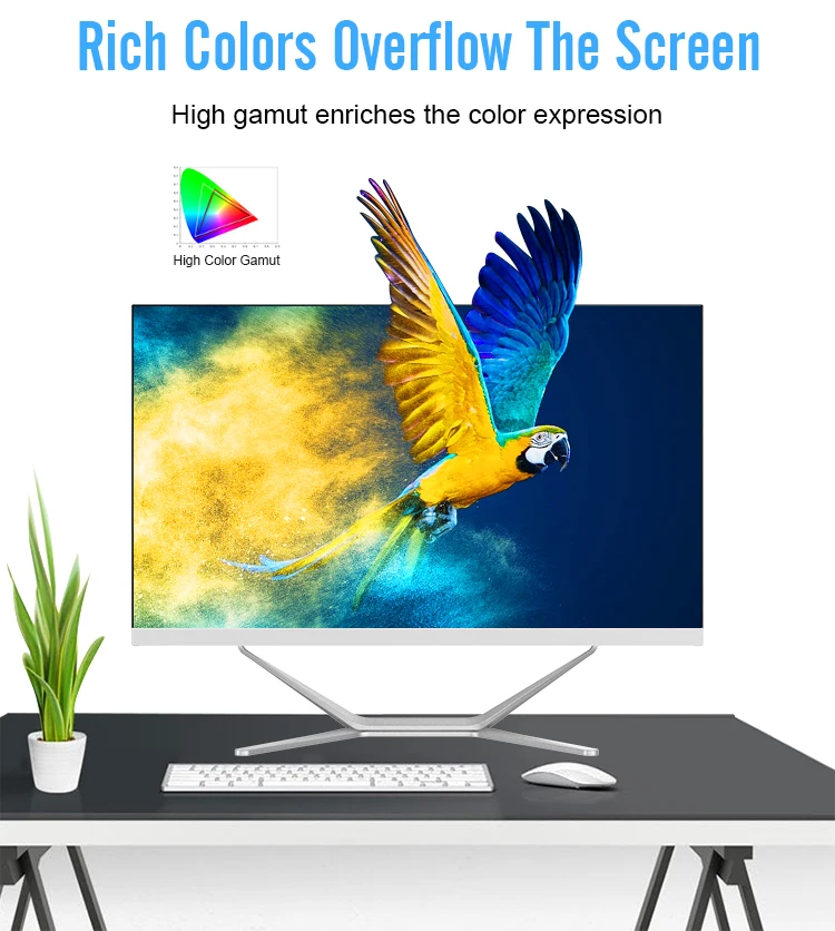 Desktop Computer All in One Pc 23.8 Inch Pc All-In-One Desktop Computer I3 I5 I7 Ssd 4K Desktop Pc All in One