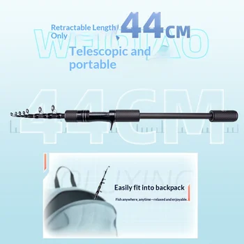 Portable Travel Micro-Object Horse Mouth Telescopic Road Asian Rod Vibration-Out Stream Fishing Gear Carbon Soft Tune Full Fuji – Soft Lure – view 5