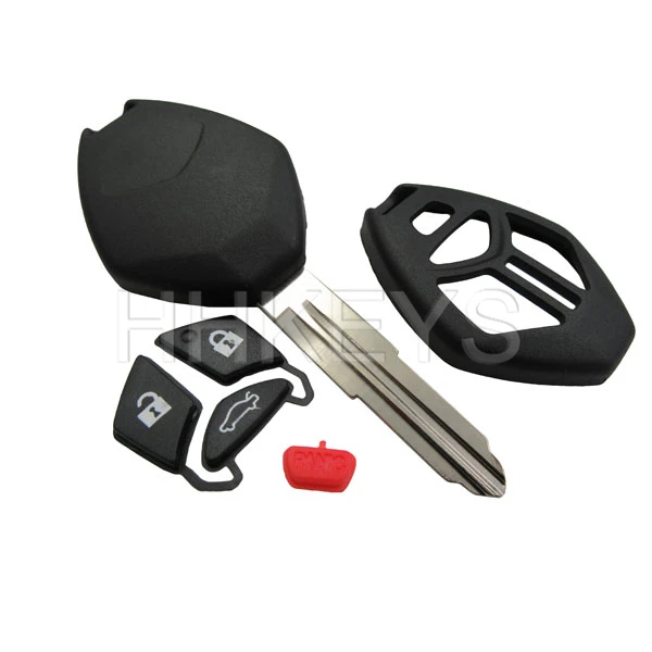 Mitsubishi 3+1 Buttons Remote Key Shell With Right Blade