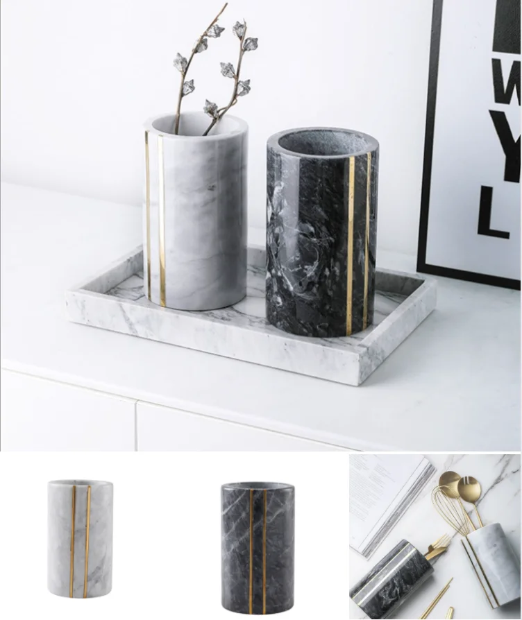 marble whiksey chiller with gold