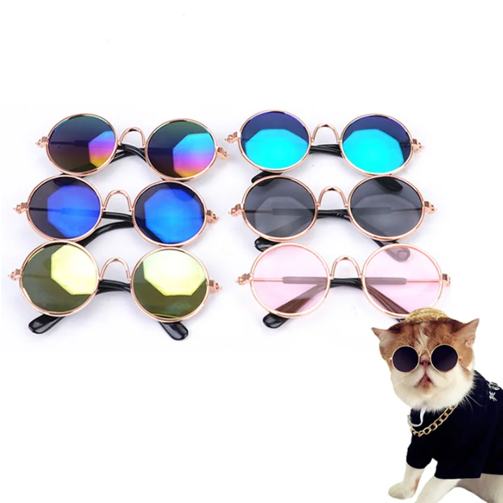 Gafas De Sol Para De Metal,Accesorios De Aseo Para Gatos,8cm De Ancho,1 Unidad - Buy Pequeño Perro Gafas De Sol De Marco Metal Aseo Accesorios Perro Gafas De Sol