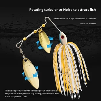 Six Cats 13g Metal JIG Whisker Composite Glitter Anti-Snag Hard Bait Fishing Lure – Metal Jig – view 4