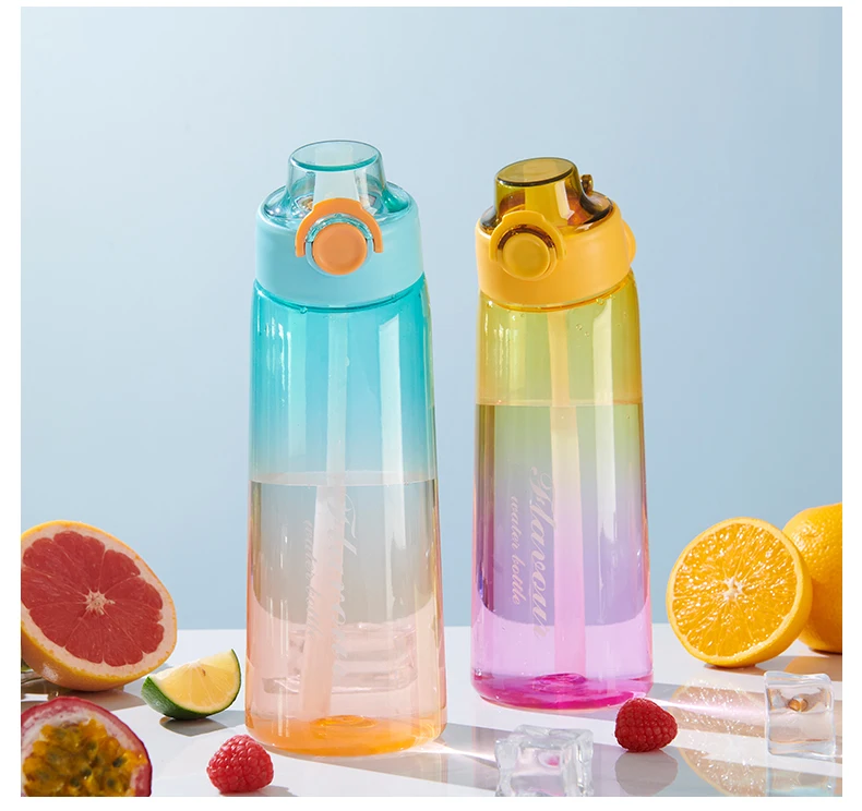 Flavored Water Bottle With Flavour Pods Air Water Up Bottle Frosted ...